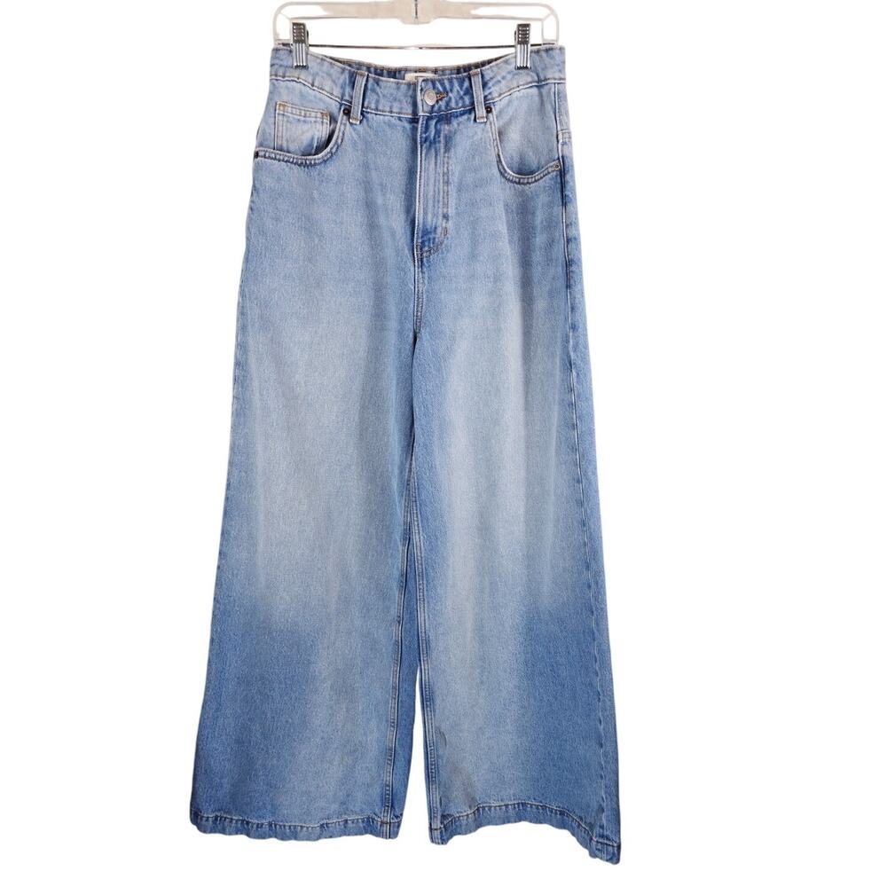 Cotton On Light Wash 91 Wide Leg High Rise Pocket Trending Women's Jeans 28